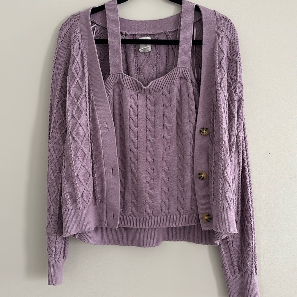 Joie Knitted Tank and Cardigan set